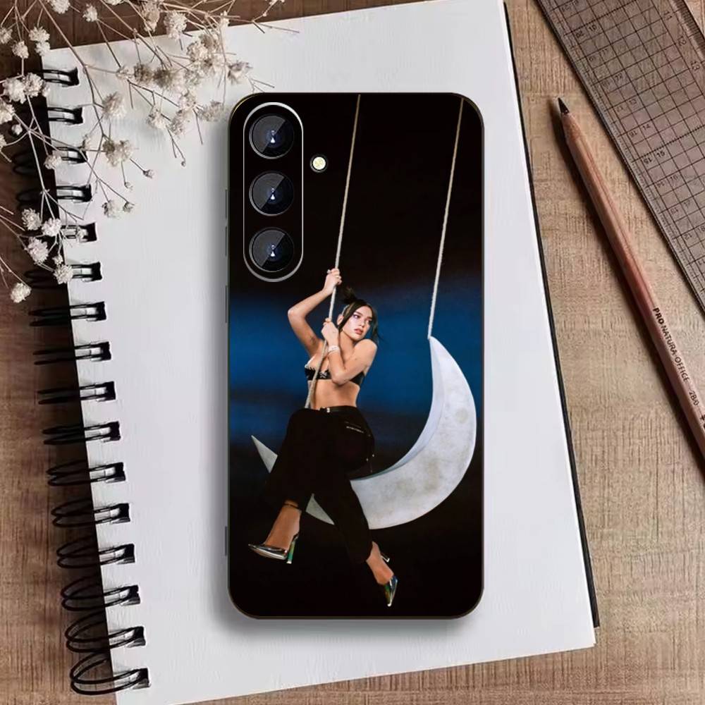 

Singer D-Dua Lipas Phone Case For Samsung Galaxy A73,A21s,A22,A31,A52,A53,A71,A41Soft Black Shell Samsung a30 a20