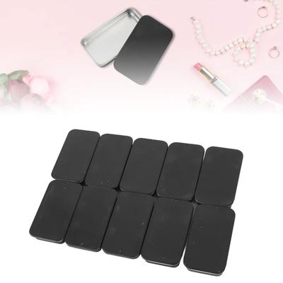 20 Pcs Tinplate Mini Tinplate Tins Leakproof Sliding Lids Containers Slide Top Box  Beads Storage