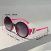 Oversized Round Sunglasses Women Cute Stylish Gradient Outdoor Casual Shades Ins Trendy Luxury Brand Design Sun Glasses