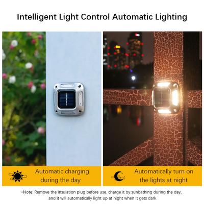 Luz Solar para Entrada de Garagem 8LED Luzes de Jardim Externas Impermeável Lâmpada de Parede Solar para Acampamento para Degrau Escada Caminho Passarela Dec
