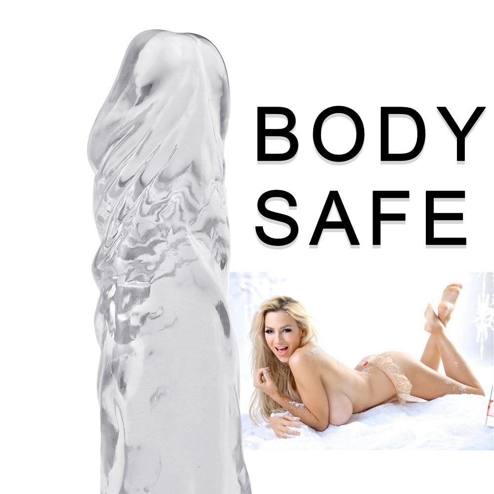 Großer Dildo, realistischer Schwanz, weicher PVC-Penis, Strapon, Saugnapf, Analsexspielzeug für Erwachsene für Frauen, Masturbation, Phallus-Dildos