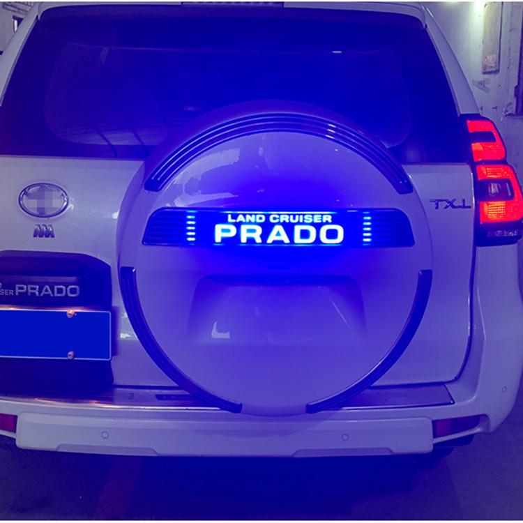 LED Bumper and License Plate Lights for Toyota Prado (10-20 models) - Spare Tire Cover Bright Strip Letter Stickers