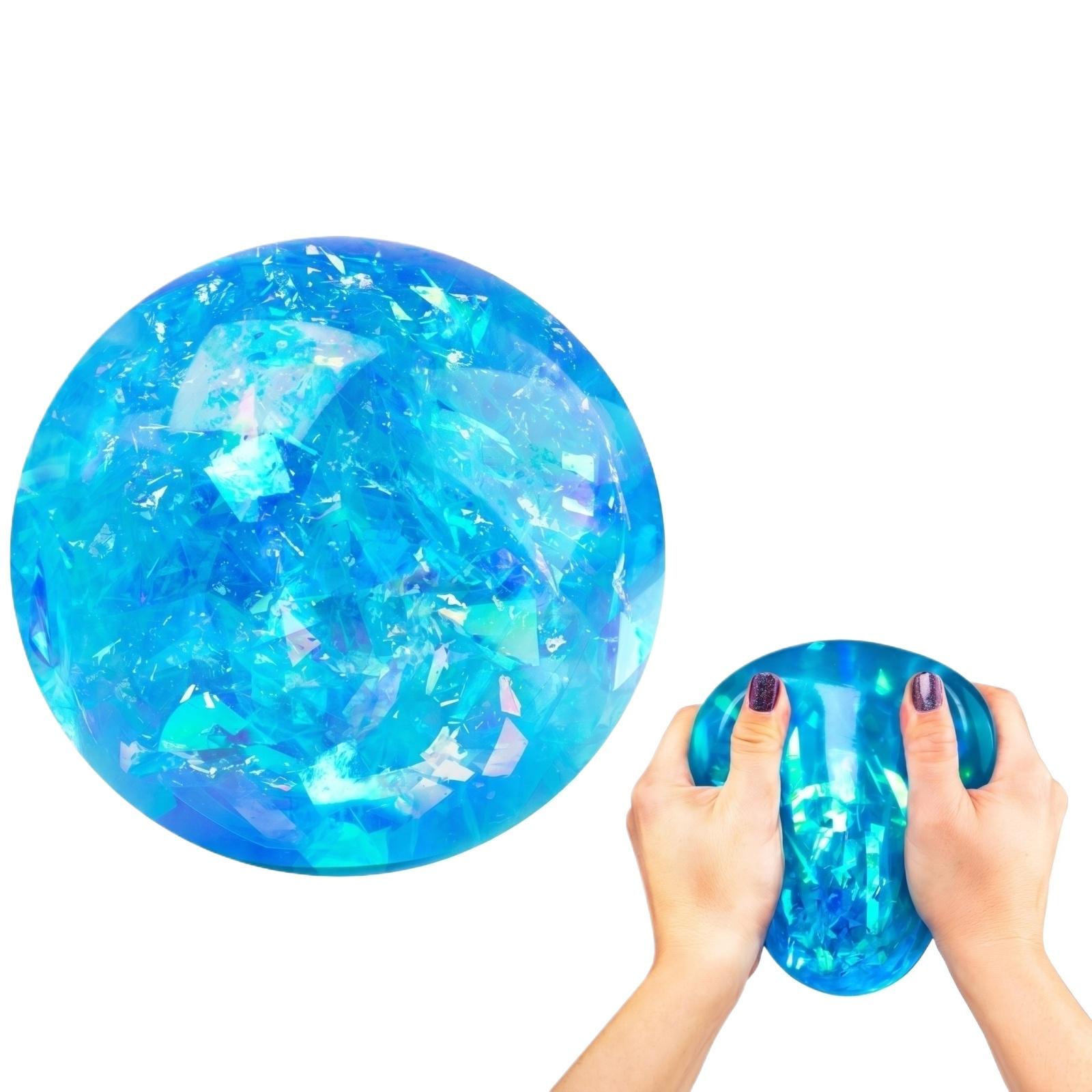 

Flashing Stress-relieving Ball, Suitable For Adults And Children - Medium-sized Soft Rubber Fingertip Toy, Pressure-relieving Sensory Ball Toy. One Size синий