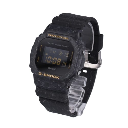 

Casio G-Shock Men s Waterproof Digital Watch, Black Marble, DW-5600WS-1