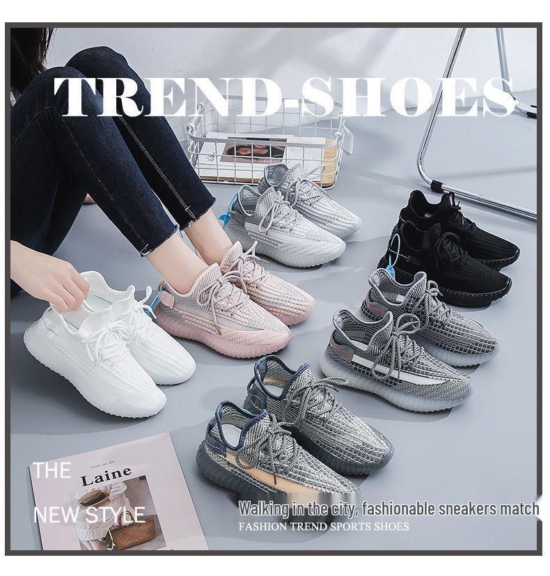 2024 Flyknit Coconut Shoes: New Spring/Summer Breathable Mesh Casual Sneakers