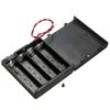 6V 4 X AA Battery Holder Case Slot Holder Plastic Storage Box with OFF/ON Switch Wires for RC Parts for Output DC 6V