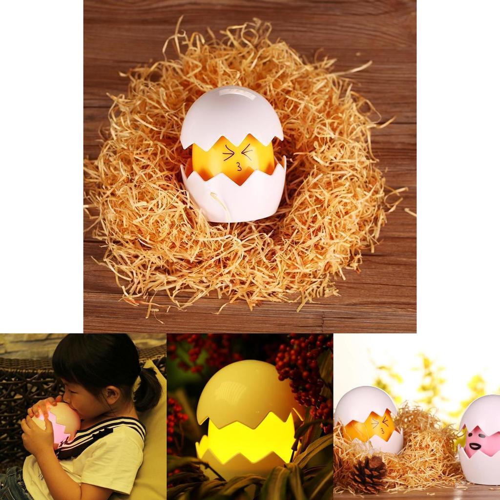 Led Night Light Usb Touch Bedside Lamp Egg Shape For Home And Hotel Use