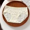 Women Mid Waist Pure Cotton Antibacterial Extended Crotch Plus Size Underwear