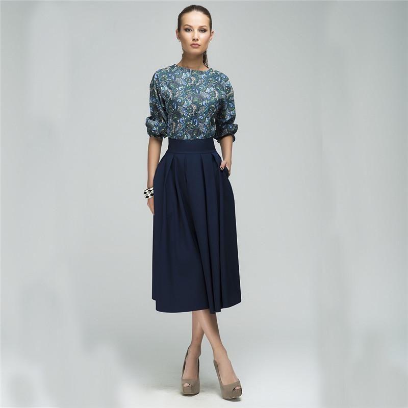 

Цветочные Женские Платья с Принтом Осень Рождество Повседневные Элегантные Элегантные Платья L синий