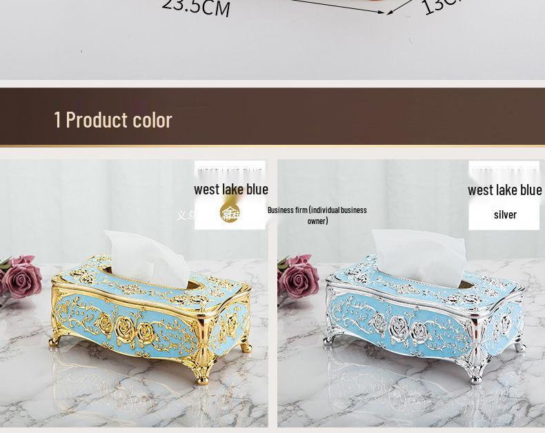 European-Style Creative Tissue Box for Home, Living Room, or Dining Table Decor