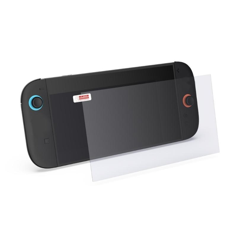 Antismudge Toughened Screen Protector For NSW2 Handheld Gaming System Enhances Visual Clear Without Button Interferences