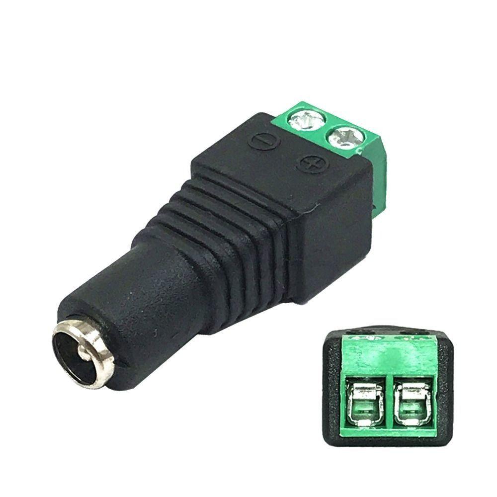 10Pcs 12V DC Power Plug Adapter 2.1*5.5mm Male Female Socket Durable Plug Jack Connector
