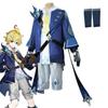 Mika Genshin Impact Cosplay Costume Game Character Uniform Anime Party Prop