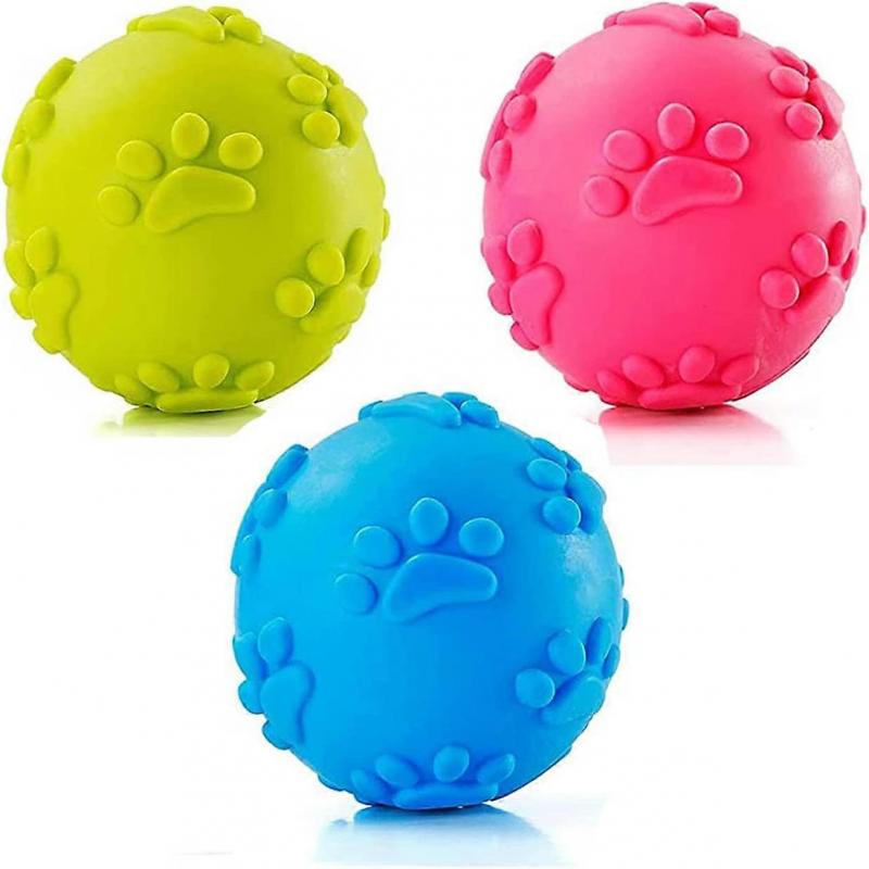 Dog Toy Balls,Sound Toy Balls,Dog Toy Chew Ball,Puppy Molar Teeth Cleaning Ball,for Small and Medium Dogs