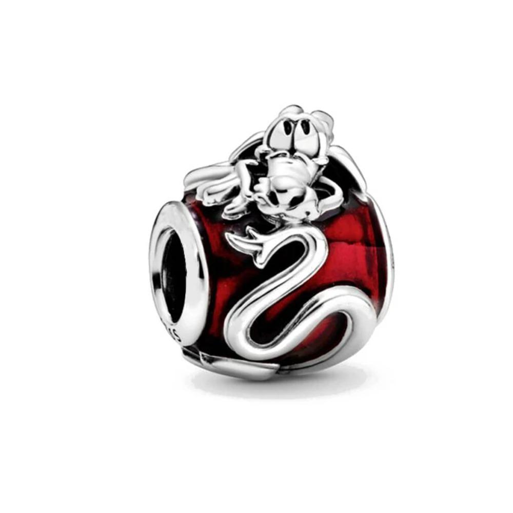 Miniso Disney Christmas Eve Silver 925 Bracelet with Poker Jack Skull Beads Charm for Women Jewelry