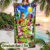 Farm Country Theme Beach Towel Personalized Custom Name & Text Soft Quick Dry Beach Towel for Swimming Travel