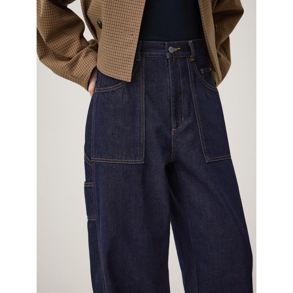 GU by Uniqlo Barrel Leg Painter Jeans Rokh