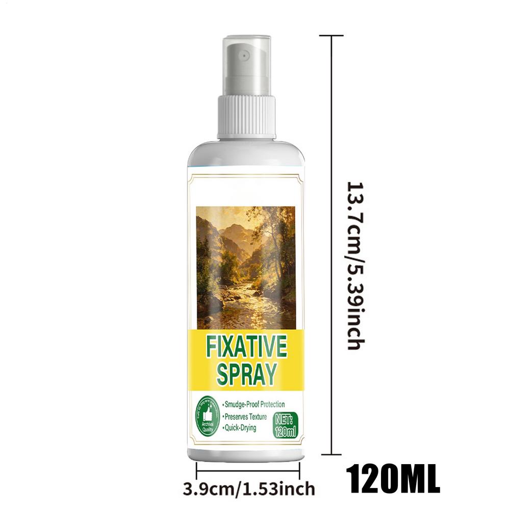 Fixative Spray, Workable Fixative Spray for Art, Long-Lasting Protect Paintings Fixes Color Even Coverage Applicable for Pastels