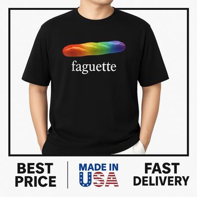 Cute Funny Baguette Rainbow Faguette LGBT Pride Month T-Shirt FOR FAN Unisex T-Shirt
