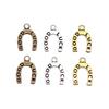 Vintage Horseshoe Charms Alloy Metal Pendants For DIY Jewelry Lucky Themed Accessories