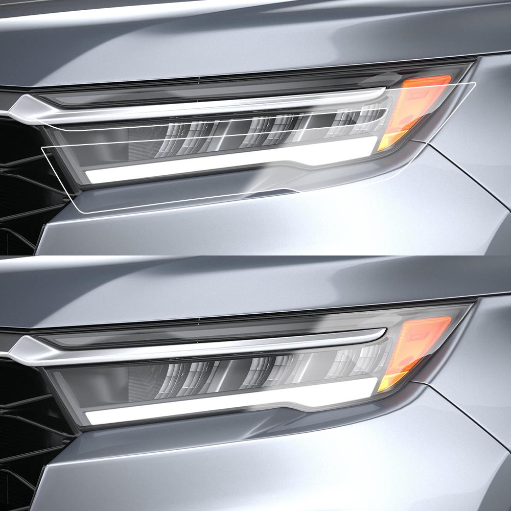 Car Headlight TPU PPF Protective Film For Honda Pilot 2026-2026 Smoke Black Pre Cut Anti-Scratch High-Gloss Vinyl Wrapping Film