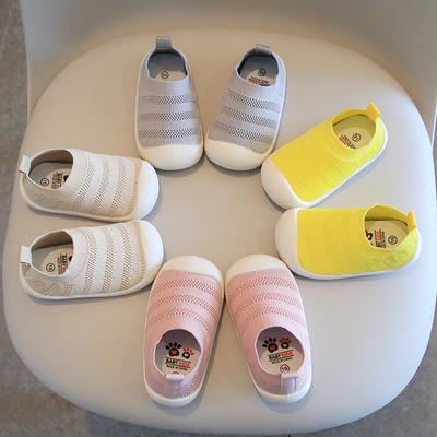 Babylaufschuhe Frühling und Sommer neue Mädchen Stoffschuhe weiche Sohle rutschfest Jungen Schuhe atmungsaktiv bequem Baby Einzelschuhe