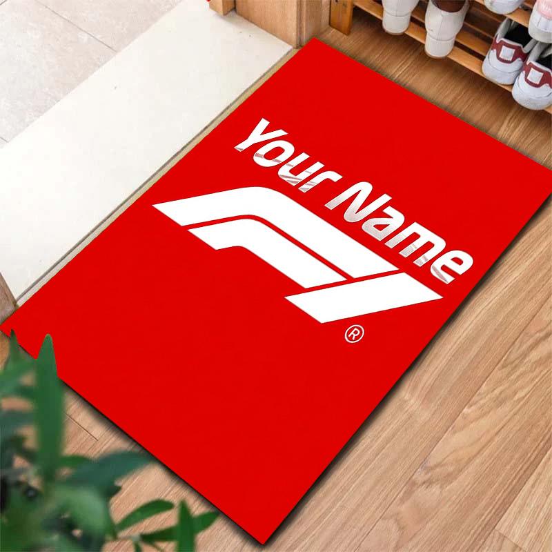 F1 Gear Custom Name Carpet Rug For Living Room Bedroom Home Sofa Decoration Kids Play Nonslip Floor Mat