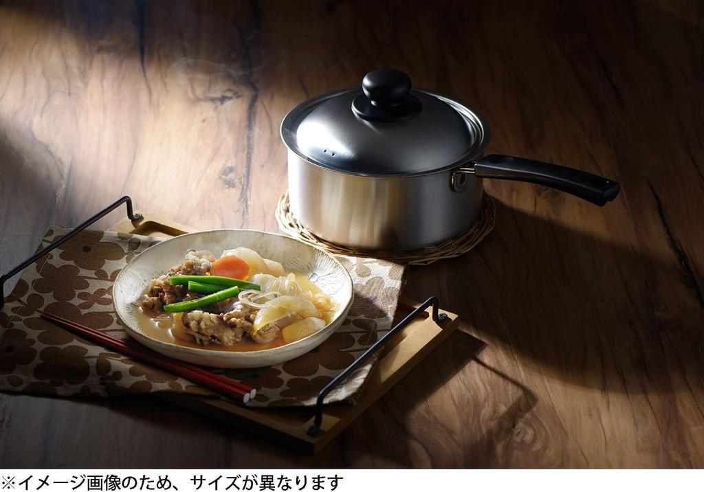 Yoshikawa Stainless Steel Saucepan, 16cm, 1.6L Capacity, CookEasy, Made In Japan, Gift Wrapping Available, SJ3319