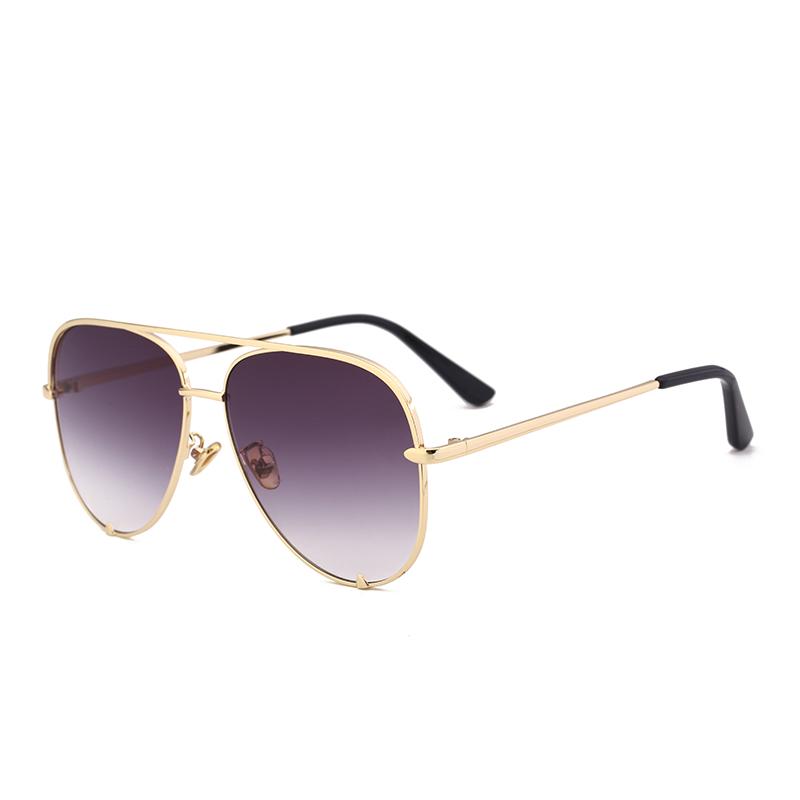 

Gun Pink Silver Mirror Oversized Sunglasses Designer Pilot Shades for Women Men Top Fashion Eyewear as picture