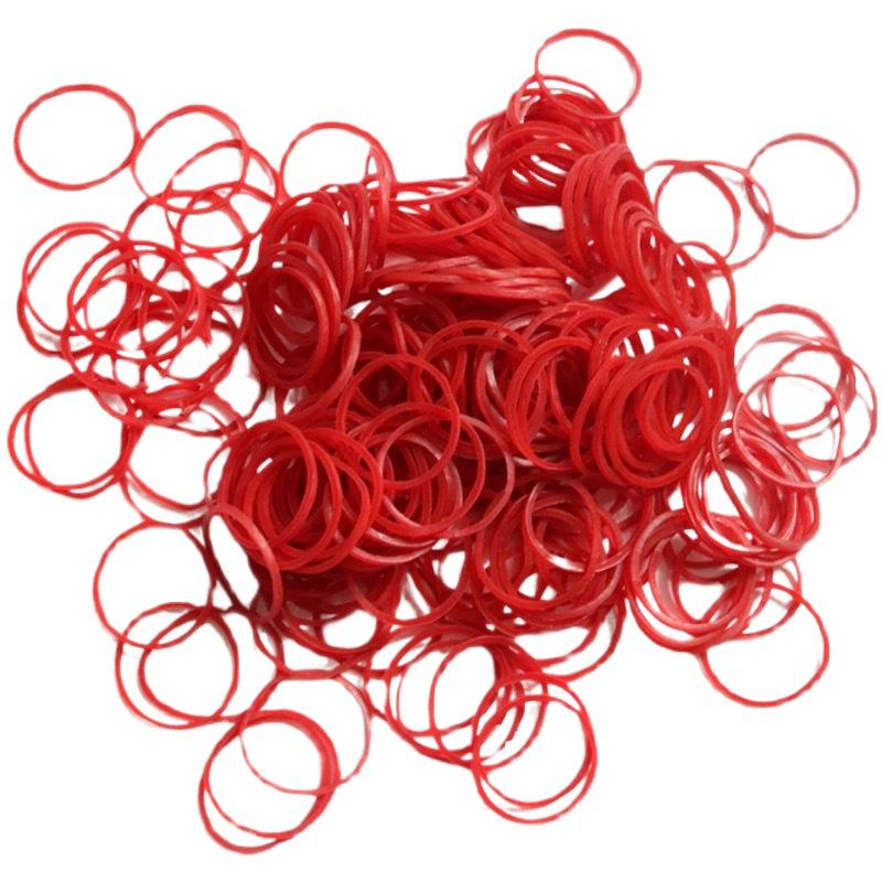 Barbershop High Elasticity Perm Rubber Bands with Leather Cover - 500G