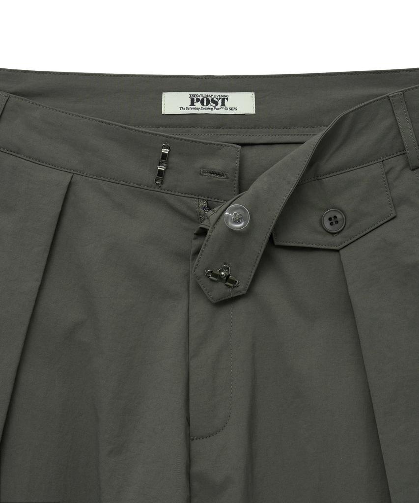 THE SATURDAY EVENING POST One-Tuck Tailored Trousers_Khaki