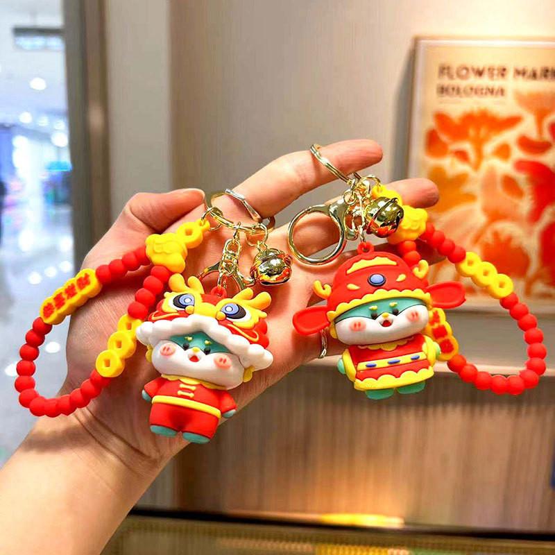 Adorable Dragon Keychain Cartoon Silicone Accessory Perfect For Gifts And Decor