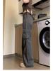 Women's High-Waisted Gray Flared Cargo Pants - Spring 2025 Collection
