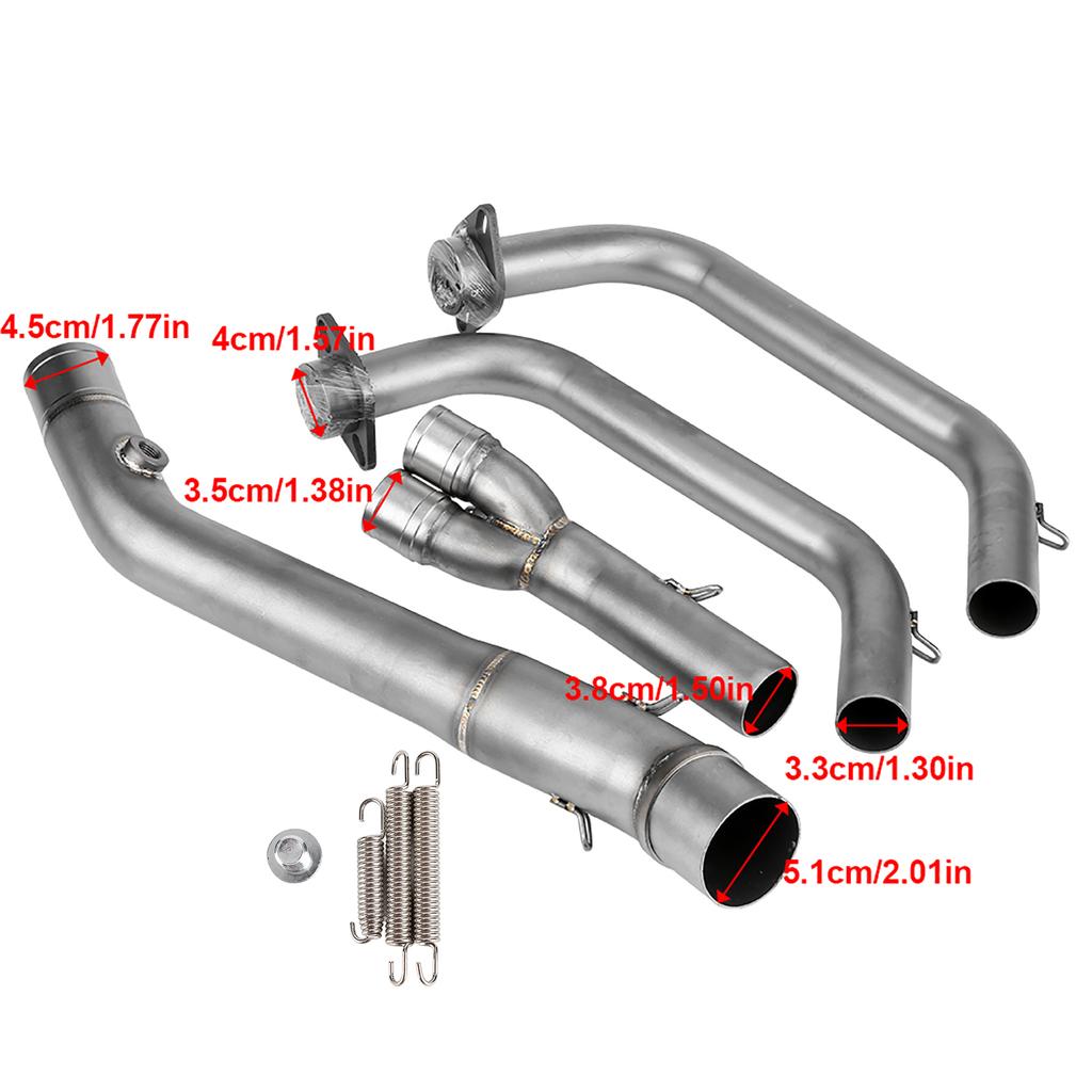 Motorcykel Helt Avgassystem Vent Framrör Länk Koppling för YZF?R25 YZF?R3 2015?2018
