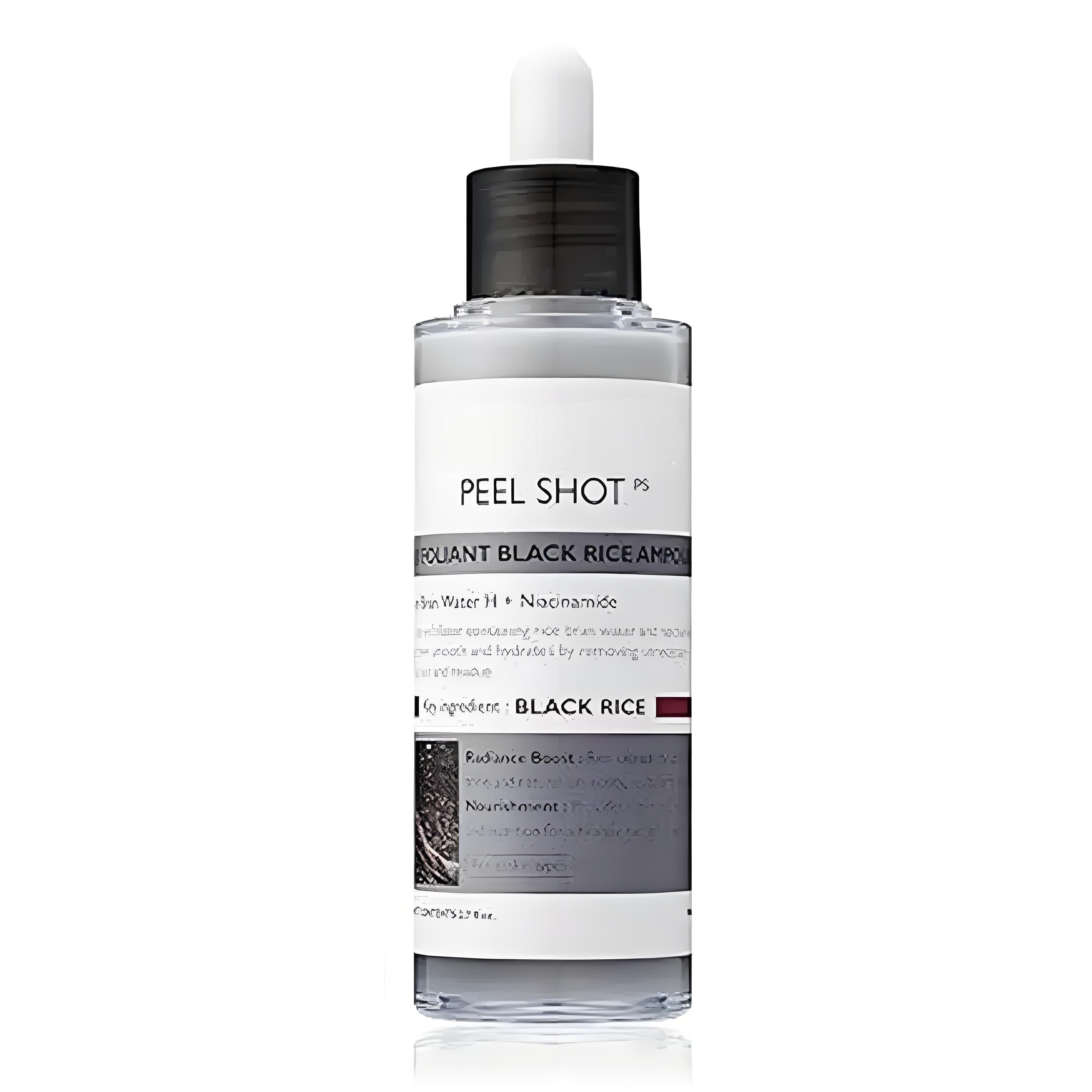 Rice Exfoliating Serum Facial Moisturizer Blackhead Removal Pore Shrinking Korean Skin Care Hydrating Face Serum Brightening 80ml Black Rice