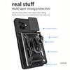 Kryt pro Motorola Moto G55 Pouzdro Armor Posuvná Ochrana Objektivu Fotoaparátu Zadní Kryt pro Motorola G55 5G Prstenový Stojan Nárazuvzdorné Funda