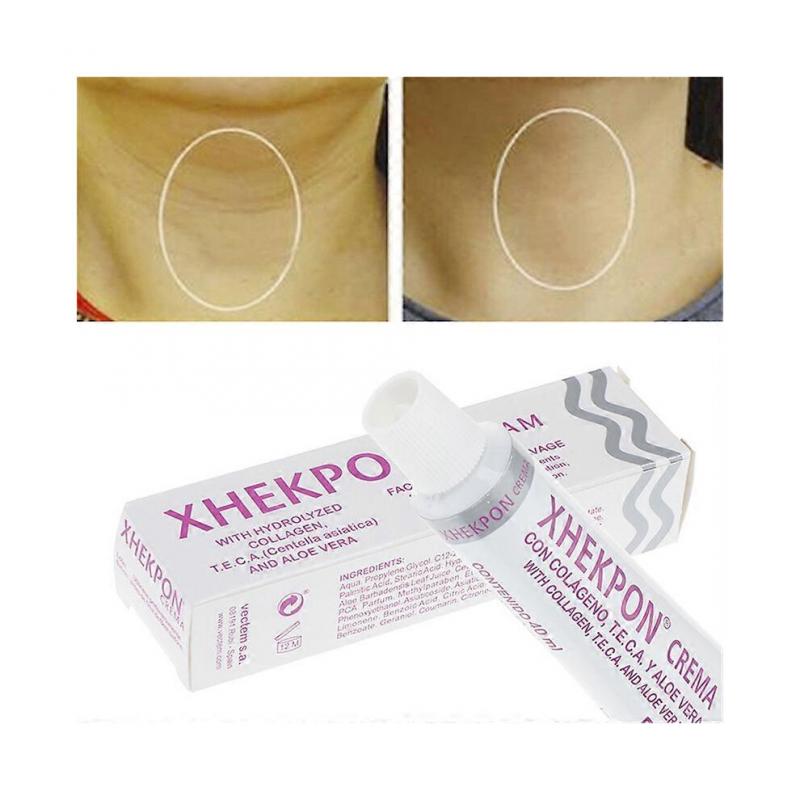 3X Creme für Gesicht, Hals und Dekolleté Hautpflege-Creme mit hydrolysiertem Kollagen und Aloe Vera/Anti-Aing-Creme 40ml Fördert die Hautfeuchtigkeit