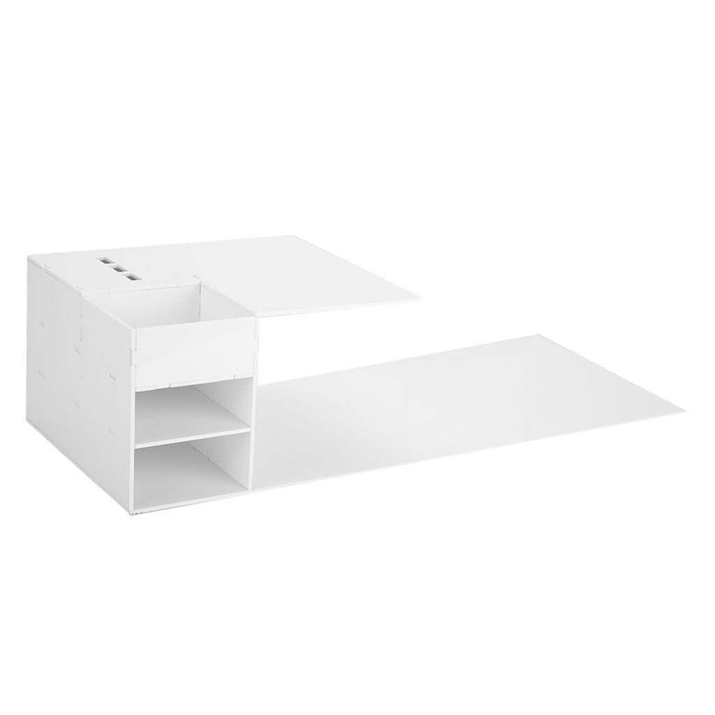 Eyelash Extension Pillow Shelf, Acrylic Stand with Tweezers Rack for Beauty Bed