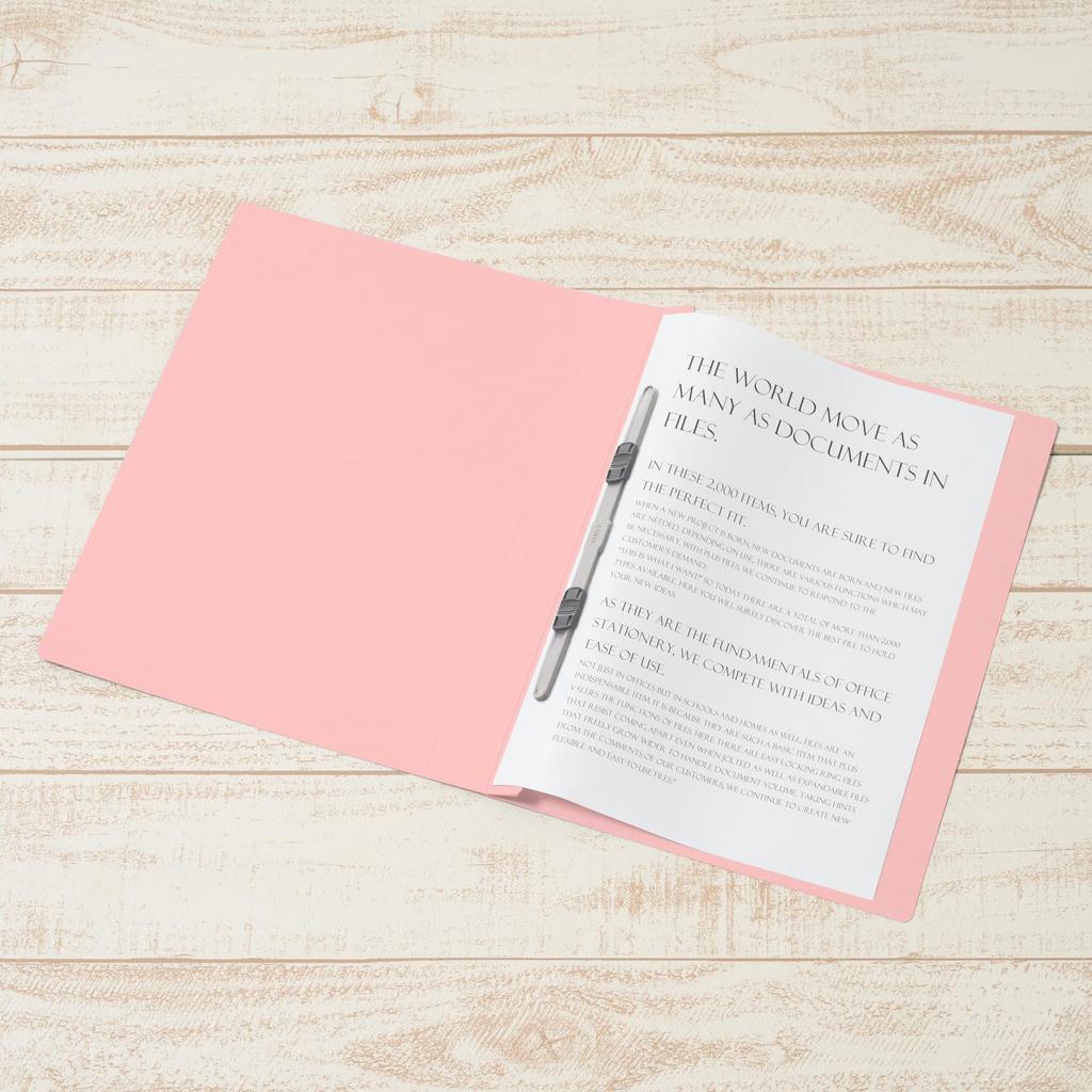 Plus PP Flat Thick 10 File, A4, Binding, Pink, Books, NO.121PW 98-348×10