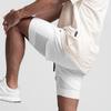 Crazy Muscle Men's Sports and Leisure Shorts Double Layered Marathon Basketball Fitness Quick Drying Shorts