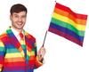 Flaga Kolorowa Tęczowa Parada Równości Lgbt 45X35