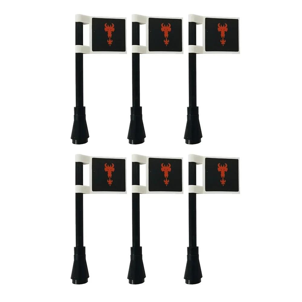 Klocki Budowanie Flag Miasta-Państwa Średniowieczne Postać Wojskowa Flaga Broń Starożytne Święte Cesarstwo Rzymskie Jerozolima Rycerz Świętego Łazarza Legion Zabawka