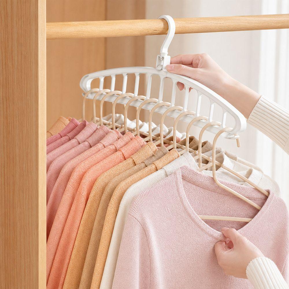 Multi Slot Rotating Hanger Folding Wardrobe Storage Rack New Clothes Hanger  Closet Storage