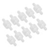 10 Pcs 1 Way Check Valve Translucent Water Stop Hose Check Valve with Spring for Chemical Industry