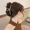 12cm metal cross hair clip