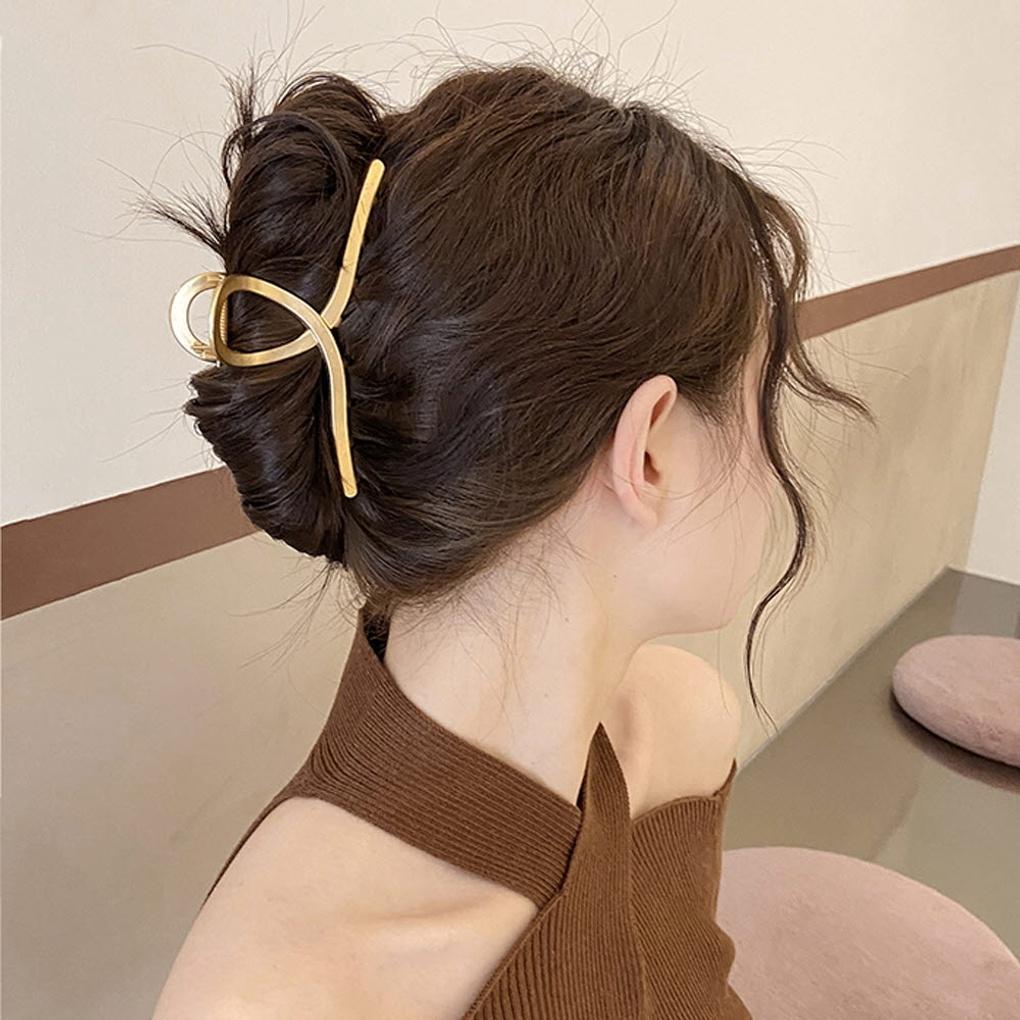 12cm metal cross hair clip