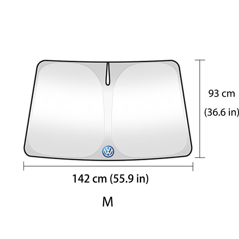 For Volkswagen VW Universal Car Front Windshield Sun Shade Anti UV Heat Block Passat Golf 4 5 6 Tiguan Polo Scirocco Jetta CC