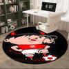 1PC Round Rug Soccer Player Printed Round Area Rug ,Rug For Home Office, Round Chair Rug, Decorative Carpet Fan Gifts Christmas Gift