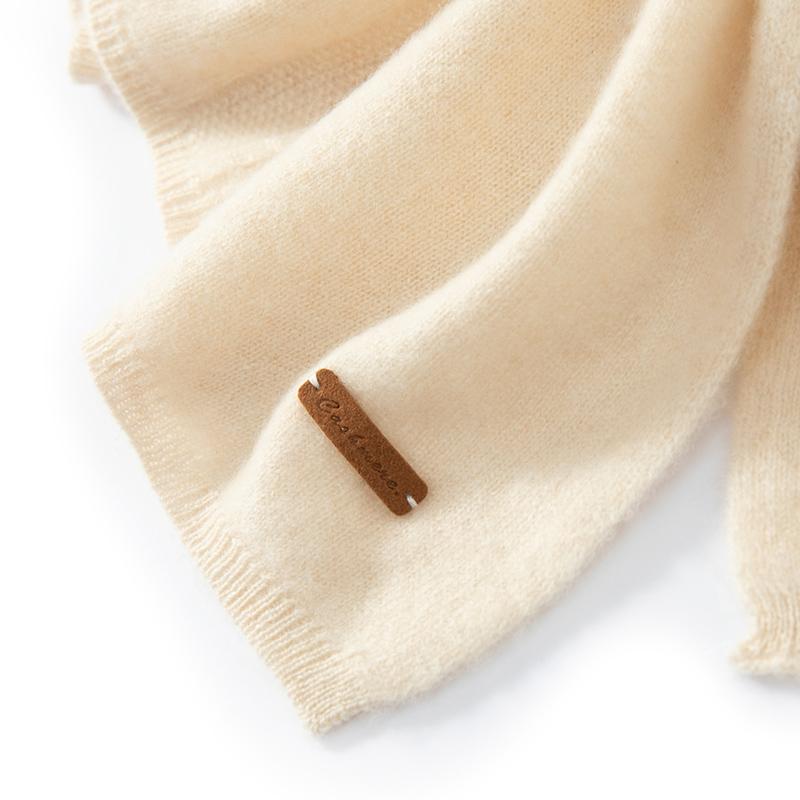 Women 100% Pure Cashmere Scarf Winter Warm Soft Cozy Knit Wrap Fashion Casual Neck Warmer Cold Weather Accessory