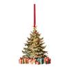 Wooden Christmas Tree Ornament 2D Flat Tree Shaped Hanging Decoration with Gift Boxes for Holiday Xmas Tree Home Party Decor